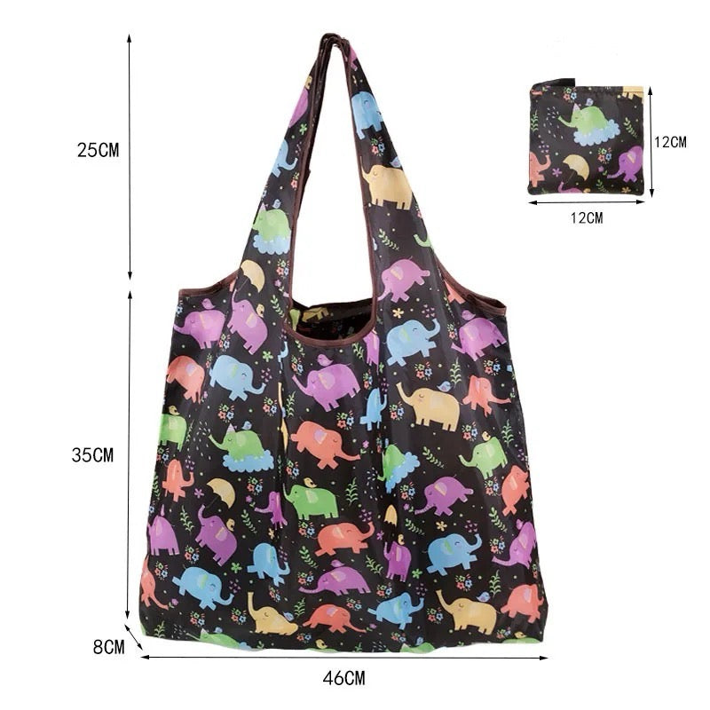 Shopping Bag in Elephant Design