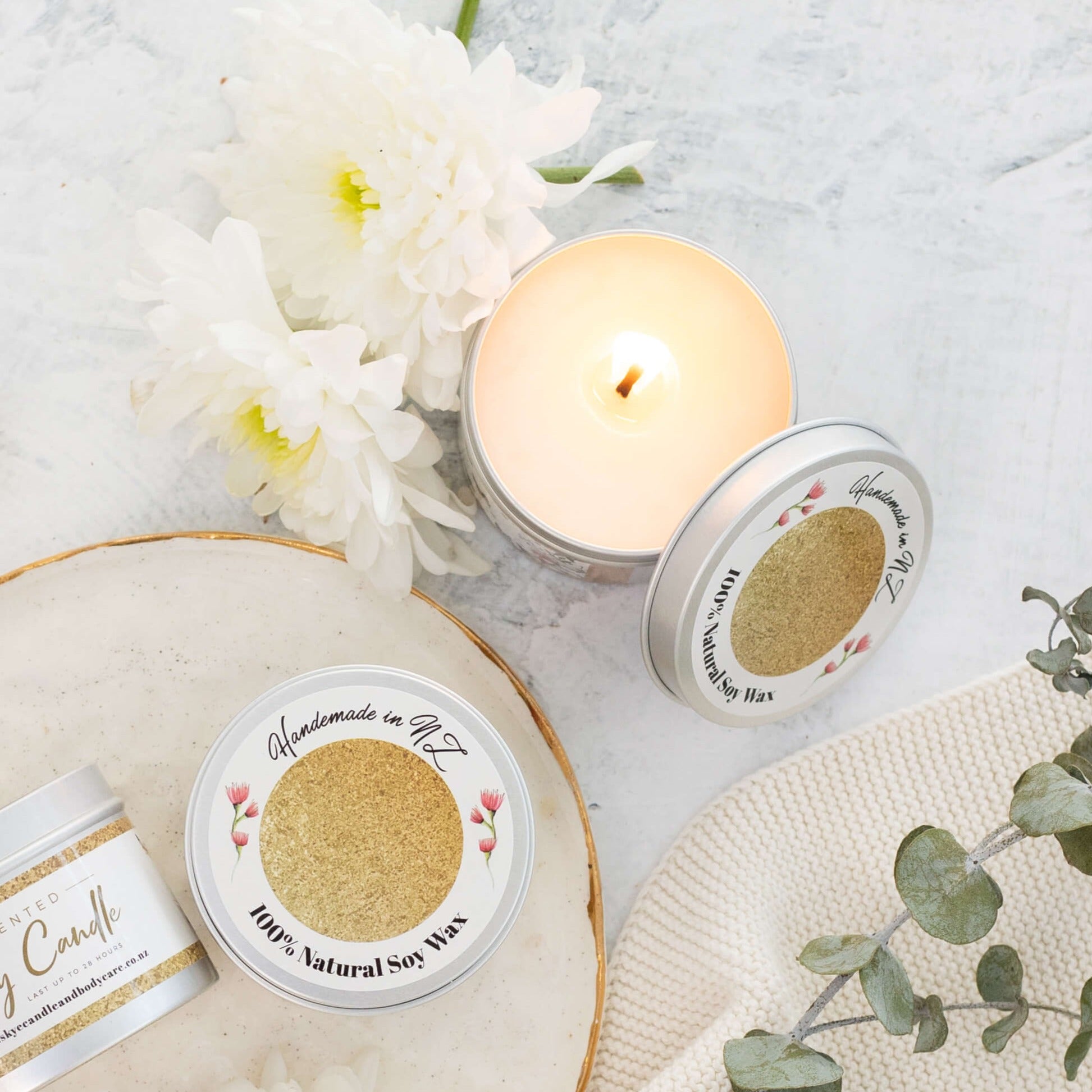 tin soy candle